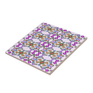 Fleurs Motif Carreaux céramiques Design Vintage