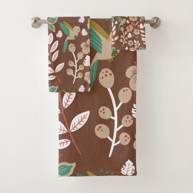 Fleurs motifs florales sans soudure, feuilles, pap (En situation)