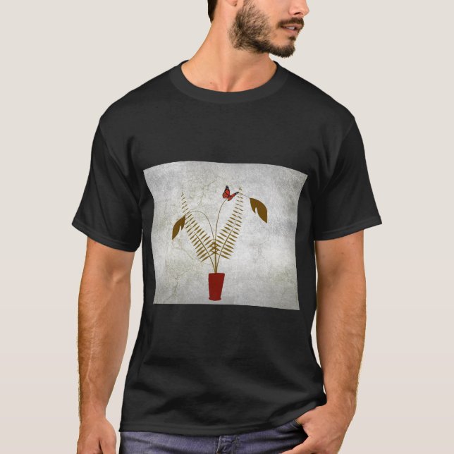 Fleurs Nature Feuilles Art T-Shirt (Devant)