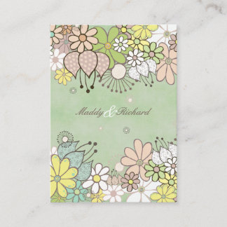 Fleurs neutres Mariage RSVP do-it-yourself Cartes