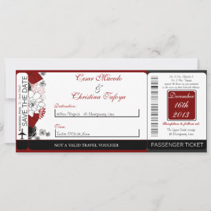 Fleurs noires Faire-part de mariage de carte d'emb