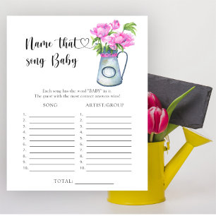 Fleurs Nom du baby shower que Baby Song