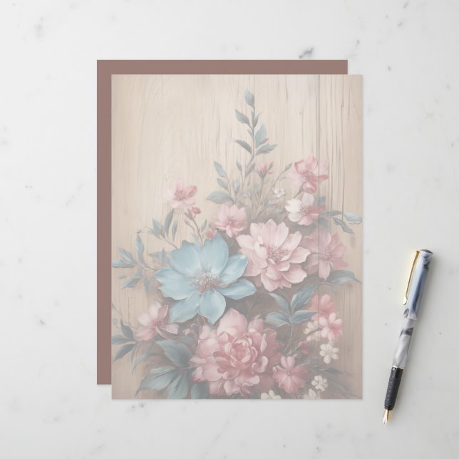 Fleurs Ombre Douce arrière - plan (Devant/Arrière en situation)