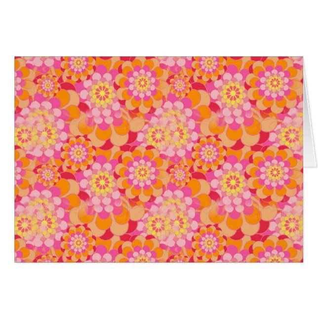 Fleurs orange et rose (Devant horizontal)