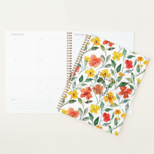 Fleurs orange jaune
