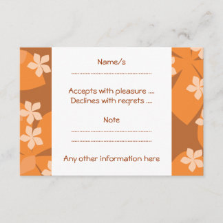Fleurs orange. Modèle floral rétro.