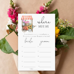 Fleurs - Où en étions-nous jeu de baby shower de m