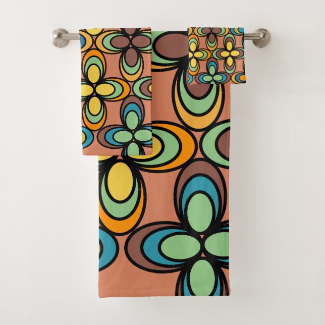 Fleurs ovales des années 1970 (En situation)