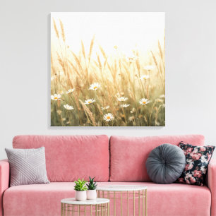 Fleurs Paysage Art Mural Paysage Naturel Paisible