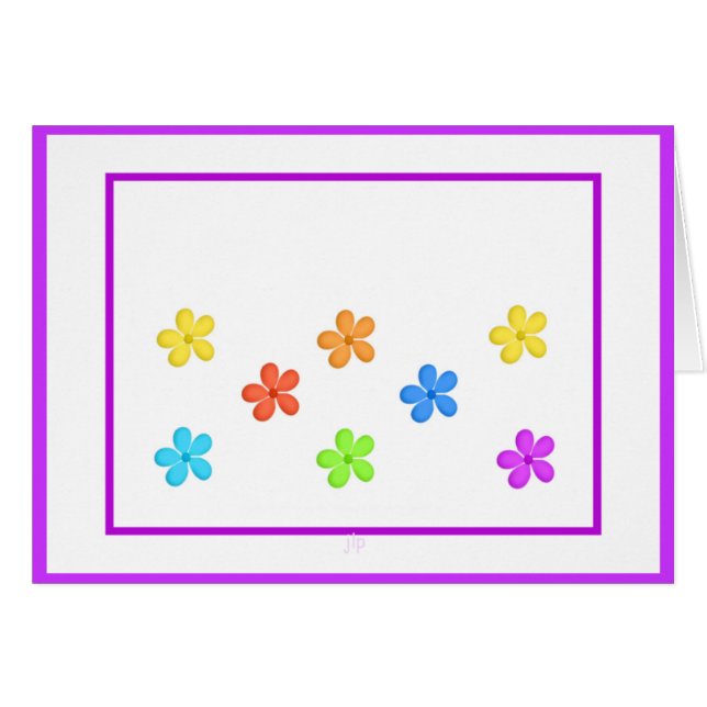 Fleurs peintes (Devant horizontal)