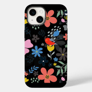 Fleurs peintes Coque-Mate coque iphone