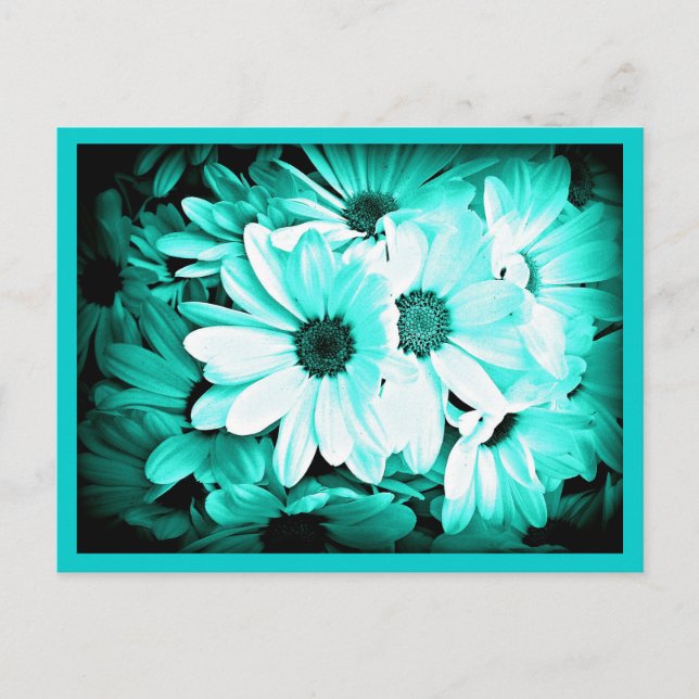 Fleurs peintes par carte postale 18 (Devant)