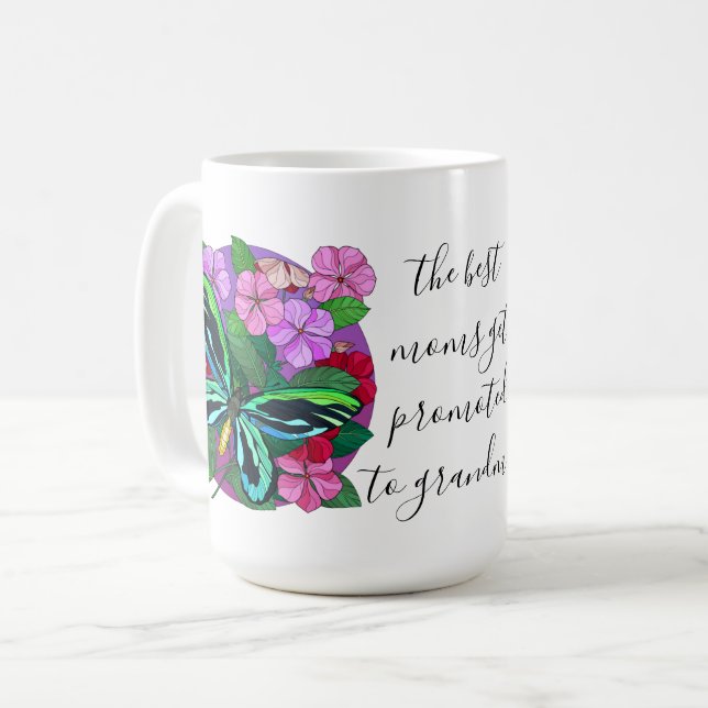 Fleurs peintes, pour la 1ère tasse de café grand-m (Devant gauche)