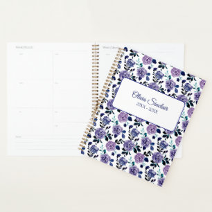 Fleurs Personnalisées Bleu foncé et Violet