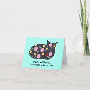 Fleurs plantes en sécurité pour chats Cartes de no