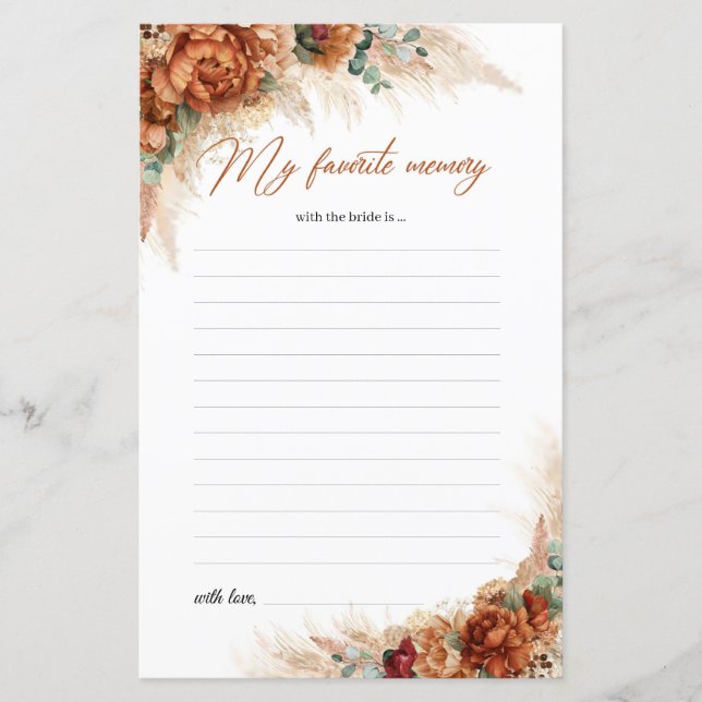 Fleurs populaires de rouille de cuivre Ma mémoire  (Devant)