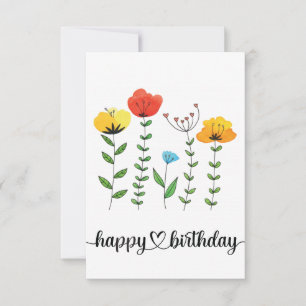 Fleurs pour l'anniversaire Joyeux Anniversaire