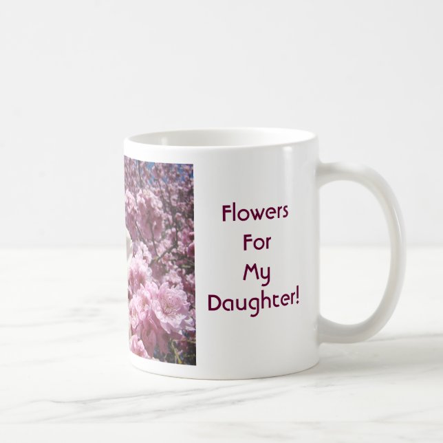 Fleurs pour ma fille ! Tasse à café Mug Fleurs (Droite)