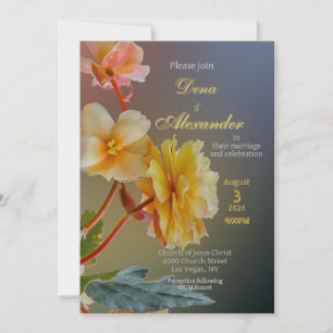 Fleurs pour votre Faire-part de mariage plat Maria