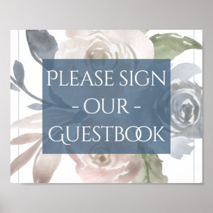 Fleurs Poussiéreuses   Livre d'Or Bouquet Pastel B