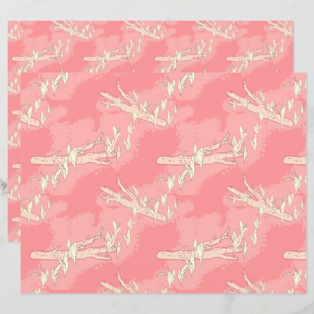 Fleurs printanières de Lily-de-la-vallée roses (Devant / Derrière)