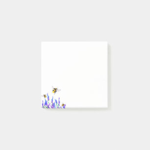 Fleurs printanières et notes post-it®