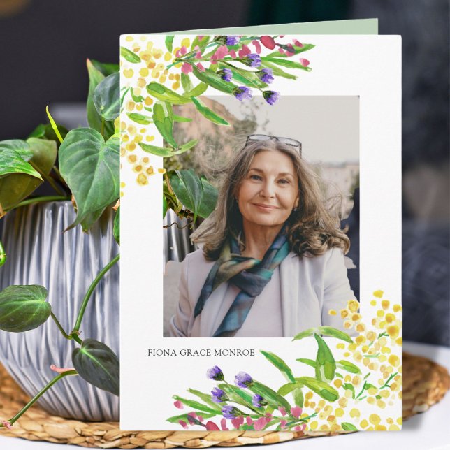 Fleurs printanières Photo Memorial Folk Programme (Créateur téléchargé)