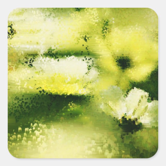 Fleurs Rêves Dans La Pluie 2 - Stickers Peintures (Devant)