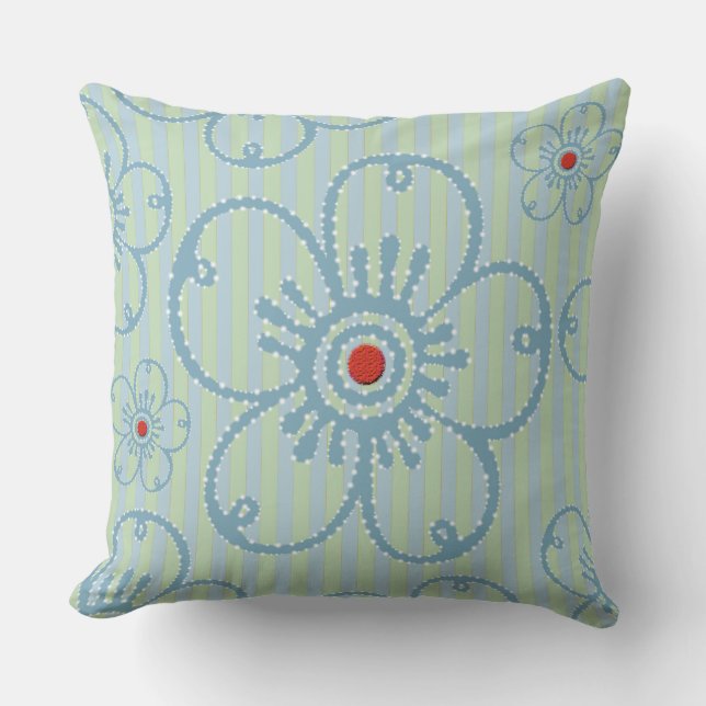 Fleurs romantiques - Coussin (Recto)