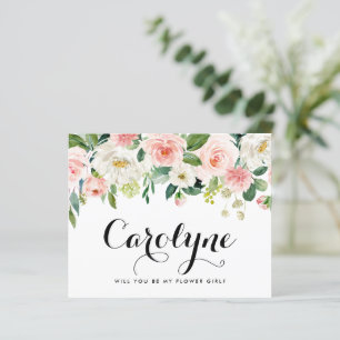 Fleurs Romantiques De Printemps Serez-Vous Ma Fill