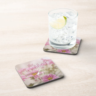 Fleurs romantiques Dessous de verre en plastique E