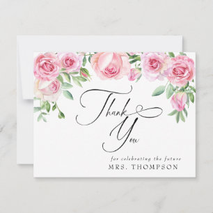 Fleurs Roses Blush Mariage   Merci 
