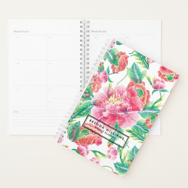 Fleurs roses brillantes Fille Motif (Devant avec enveloppe)