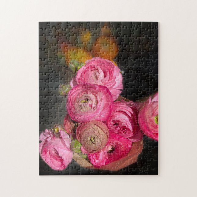 Fleurs roses brillantes Jigsaw Puzzle (Vertical)