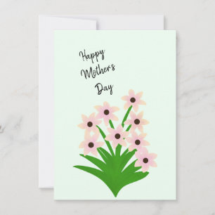 Fleurs roses Cartes de voeux
