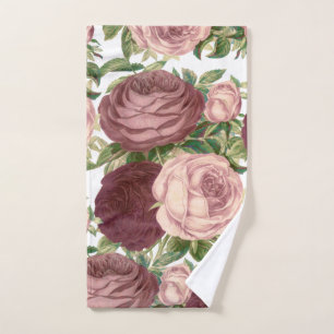 Fleurs roses chics de roses de Bourgogne de pays