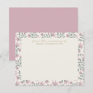 Fleurs roses   de la pépinière de carte