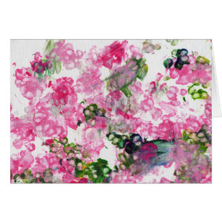 Fleurs roses de patte