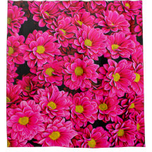 Fleurs roses Douche Rideau