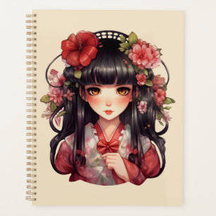 Fleurs roses d'une fille