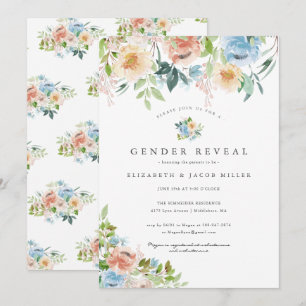 Fleurs roses et bleues   Révélation du sexe Fête p