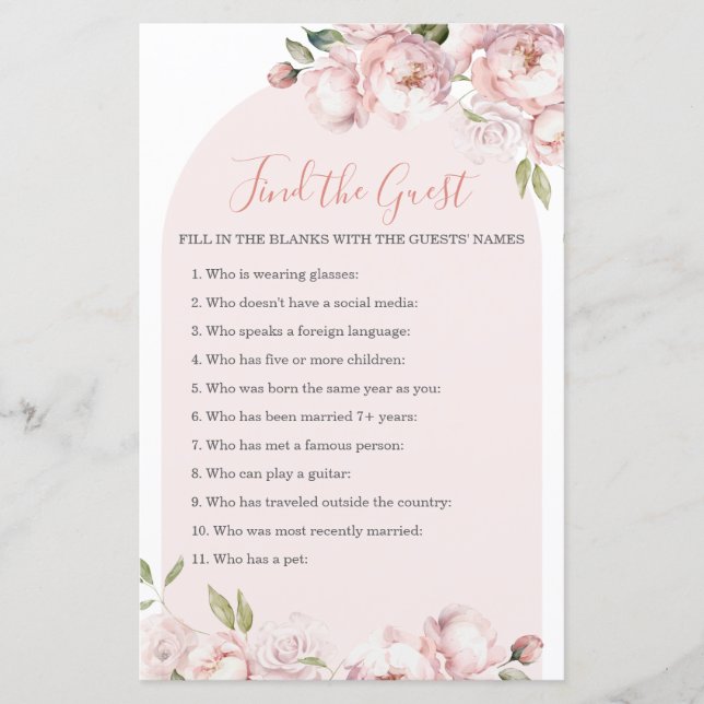 Fleurs Roses Fille Bébé En Fleur Trouver L'Invité (Devant)