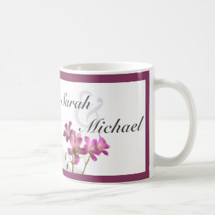 Fleurs roses La tasse de Couple