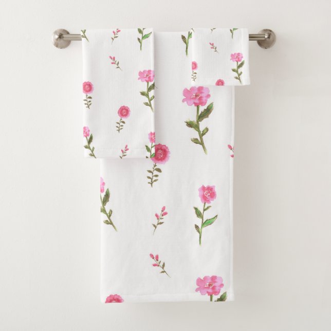 fleurs roses motif (En situation)