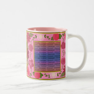 Fleurs roses Mugs personnalisés