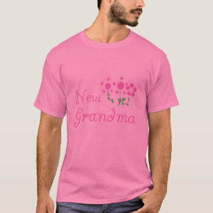 Fleurs roses Nouveaux T-shirts et cadeaux grand-mè
