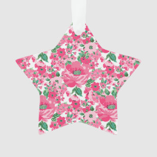 Fleurs roses peintes à la main mignonne Design bla