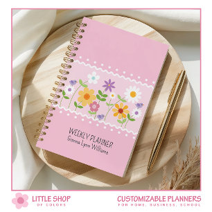 Fleurs roses personnalisables