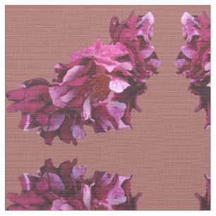 Fleurs roses tissu de tissage polyester personnali