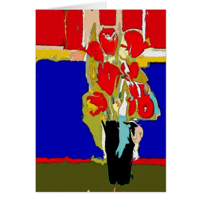 Fleurs rouges Abstrait Matisse Hawaii (Devant)